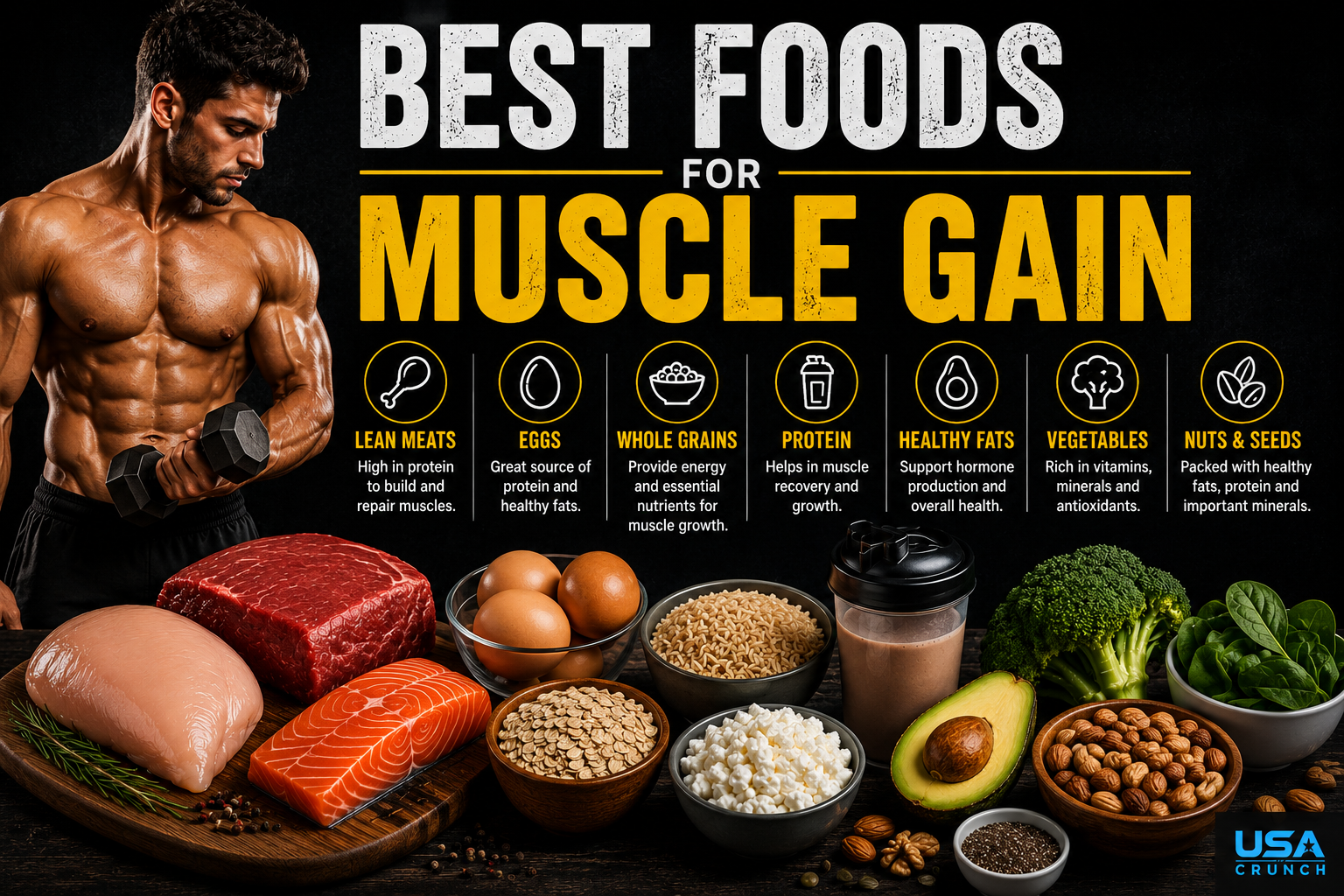 Best Foods for Muscle Gain: Top Picks to Build Strength