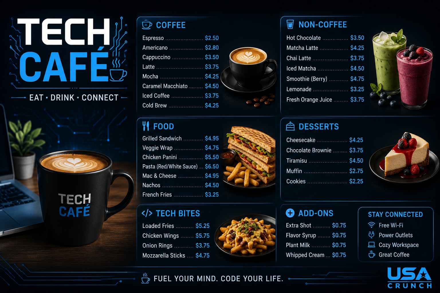 Tech Cafe Menu: Best Food, Drinks & Prices Guide
