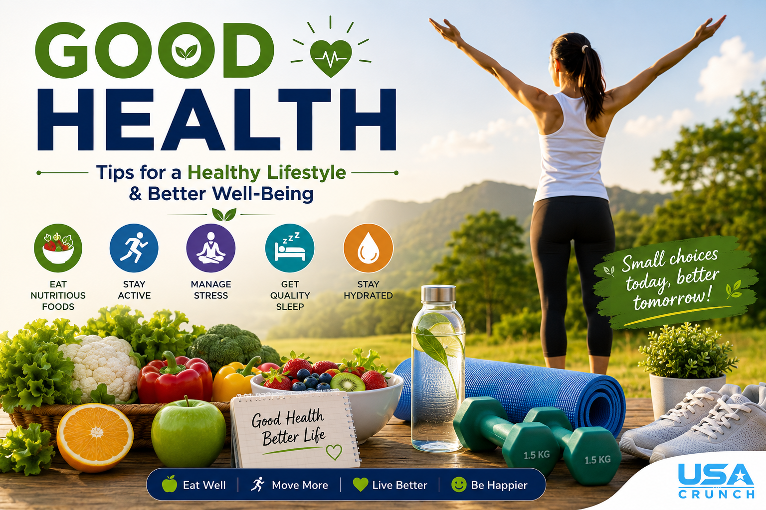 Good Health: Tips for a Healthy Lifestyle & Better Well-Being