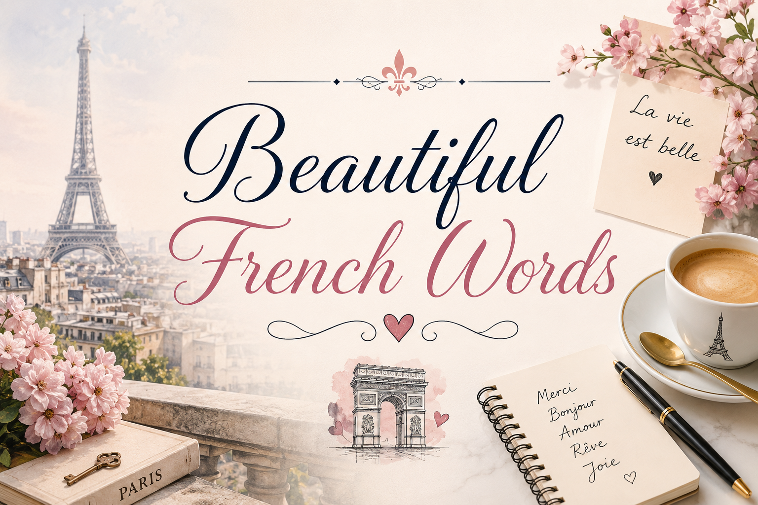 Beautiful French Words: 150+ Elegant Words & Meanings